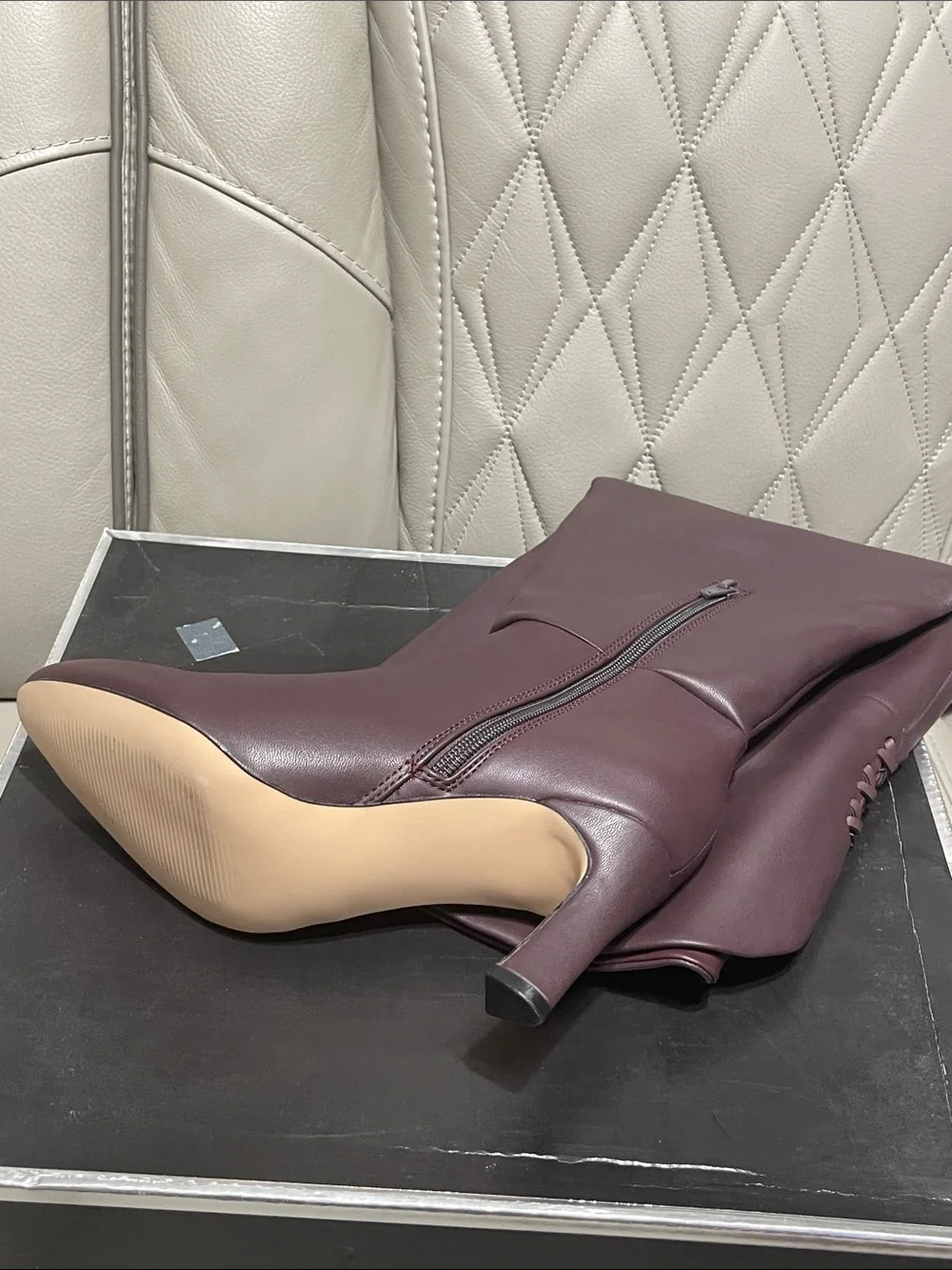 Madden Girl Over-The-Knee Boots in Plum